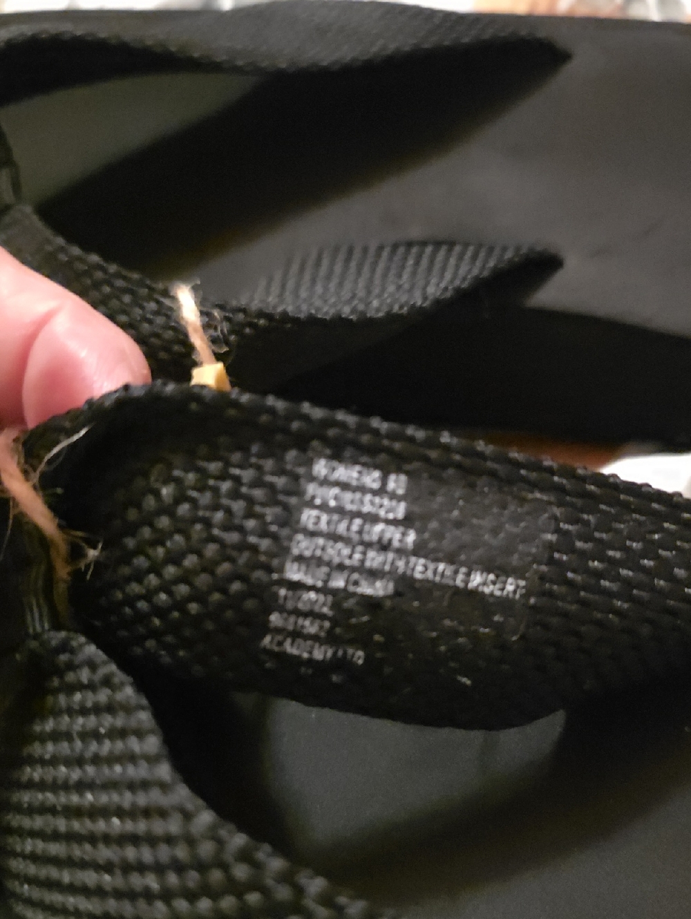 Black Woven Strap Sandals